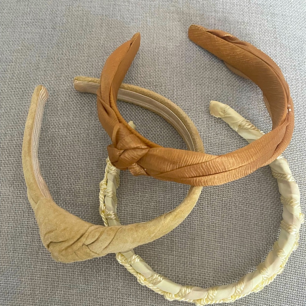 Set of 3 neutral hairbands
